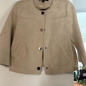 Marc New York Beige Blazer with Button Detail